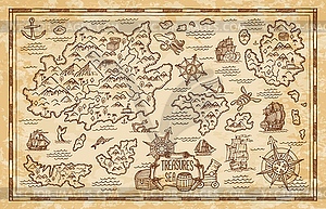 pirate treasure map clipart