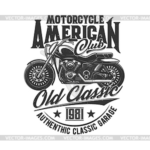 Motorcycle races, bikers club, motorbike riders - vector image