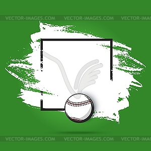 Baseball championship poster, sport game playoff - vector clipart