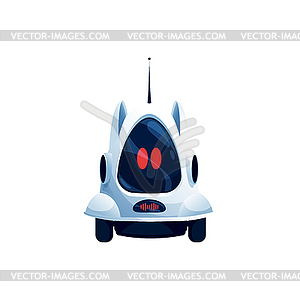 Pet robot robotic automation on wheels - vector clip art