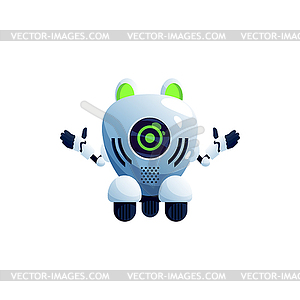 Pet robot robotic automation frog animal - vector clip art