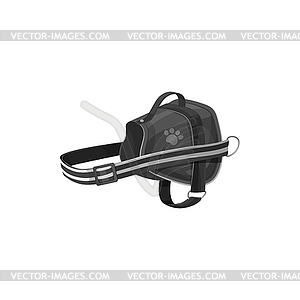 Dogs harness pets adjustable accessory - vector image