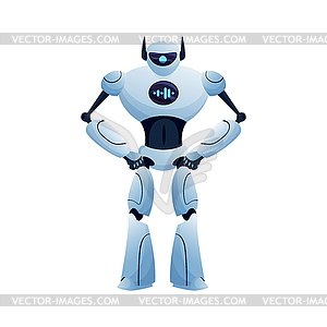 Робот детская игрушка металлический киборг космическая машина - изображение векторного клипарта