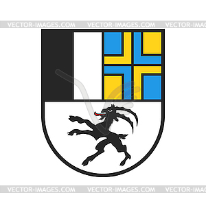 Swiss canton coat of arms, Switzerland heraldry - color vector clipart