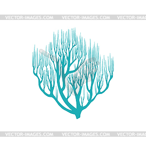 Finger leather coral with sharp edge icon - vector clipart