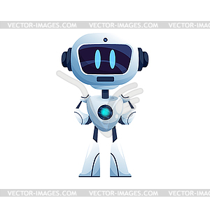 Ai intelligence robot bionic humanoid - vector clipart / vector image