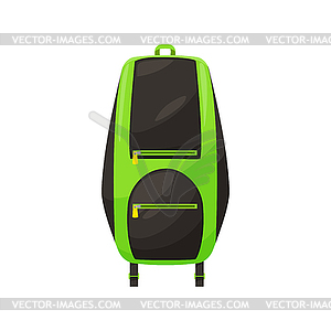 Kids schoolbag icon, student backpack - stock vector clipart