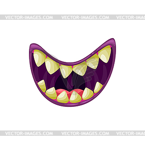 monster teeth vector