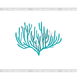 Soft leather coral with sharp edge icon - vector image