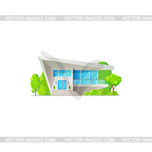 Villa or cottage house urban building - vector image