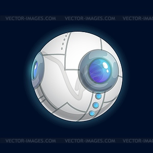 Eye shape planet mystic eyeball globe - vector clipart