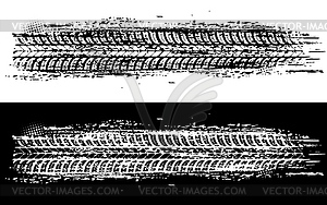 Offroad tyre print, grunge spot, tire trace - vector clip art