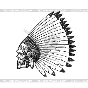 indian chief skull