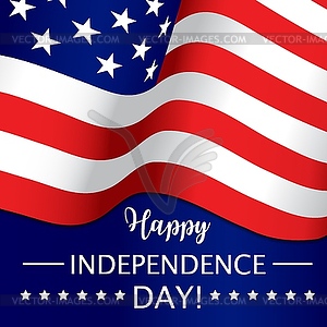 День независимости 4 июля, американский праздник в США - векторизованное  изображение клипарта