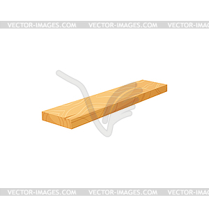 Plane timber plank rasped wood material - vector clipart