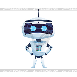 Robot modern technologies android drone - vector image