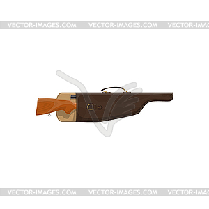 Military gun-case to store weapon bag - vector image