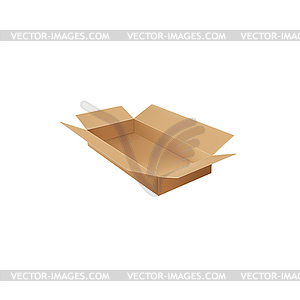 Бумажная коробка, складская посылка, отгрузочная упаковка - изображение в векторе / векторный клипарт