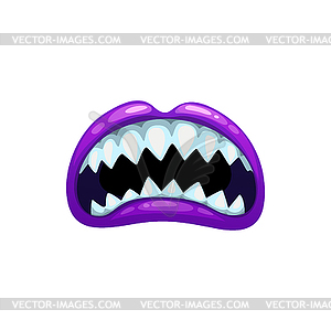 scary cartoon monster teeth