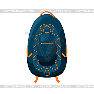 Backpack trekking camp pack travel bag - vector clipart / vector image