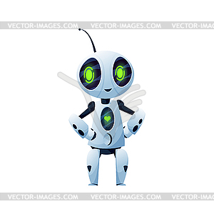 Cyborg kids toy digital robot humanoid - vector image