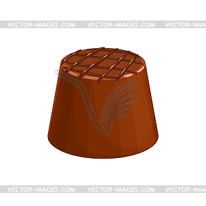 Candy, chocolate dessert, sweet food snack treat - vector clipart