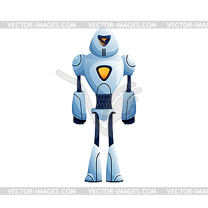 Cyborg robot hi tech robotic automation - vector image