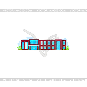 City court, library, hospital or healthcare clinic - vector image