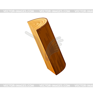 Woodpile chopped tree trunk log of wood - vector clipart / vector image