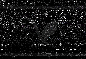 Glitch VHS distortion screen, video static noise - royalty-free vector clipart