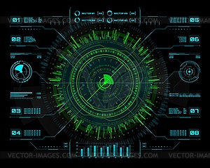 HUD futuristic business infographics, Ui interface - vector image