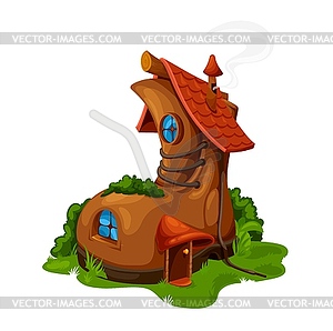 Cartoon fairytale boot house. fairy home - vector clip art