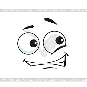 Confused emoticon expression isolate puzzled emoji - vector clipart / vector image