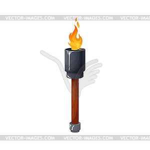 wood torch clipart