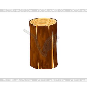 Chopped tree trunk woodpile timber log - vector clipart / vector image