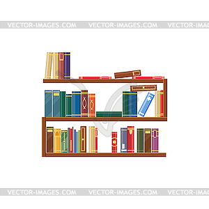 books on shelf clipart