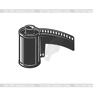 Diapositive movie photo tape filmstrip reel icon - vector clip art