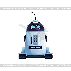 Cleaner robot artificial intelligence ai machine - vector clipart