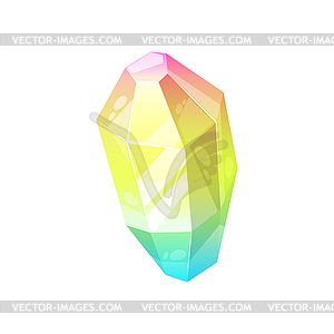 Magic crystal ui game treasure mineral - vector image