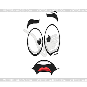 shocked face cartoon