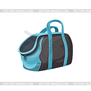 Portable bag dogs and cats carrier, travel sack - vector clipart