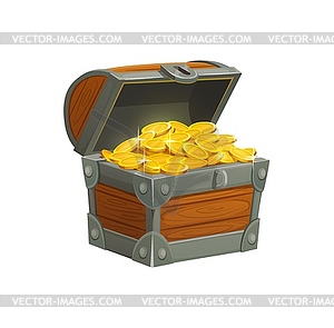 Pirate Clipart-pirate running with chest of gold coins clipart