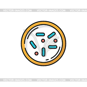 Probiotics or lactobacillus in circle - vector EPS clipart