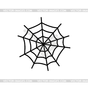 Паутина, паутинка, украшение на Хэллоуин - изображение в векторе