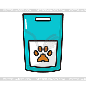 Cats dry food pet veterinary nutrition meals pack - vector clipart