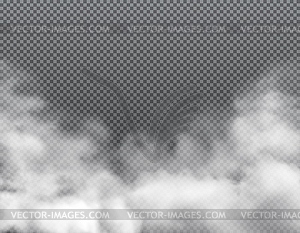 Fog or clouds, smoke toxic steaming vapor dust - vector clipart / vector image