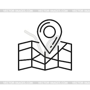 Отслеживание посылок, доставка gps, расположение точек на карте - векторизованное изображение клипарта