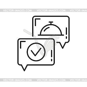 Food tray and online delivery done accepted icons - stock vector clipart