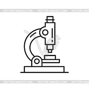 Значок исследовательского оборудования био микроскоп - изображение в векторе