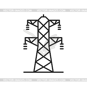 Генератор линий высоковольтной линии электропередачи - векторный эскиз